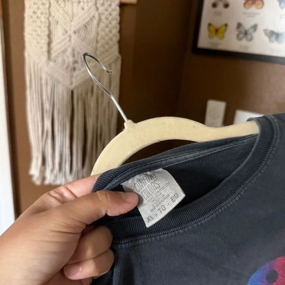 Comfort Colors Stone Wash “Happy and Sad at the Same Time” Graphic Tshirt / XL - Picture 3 of 10